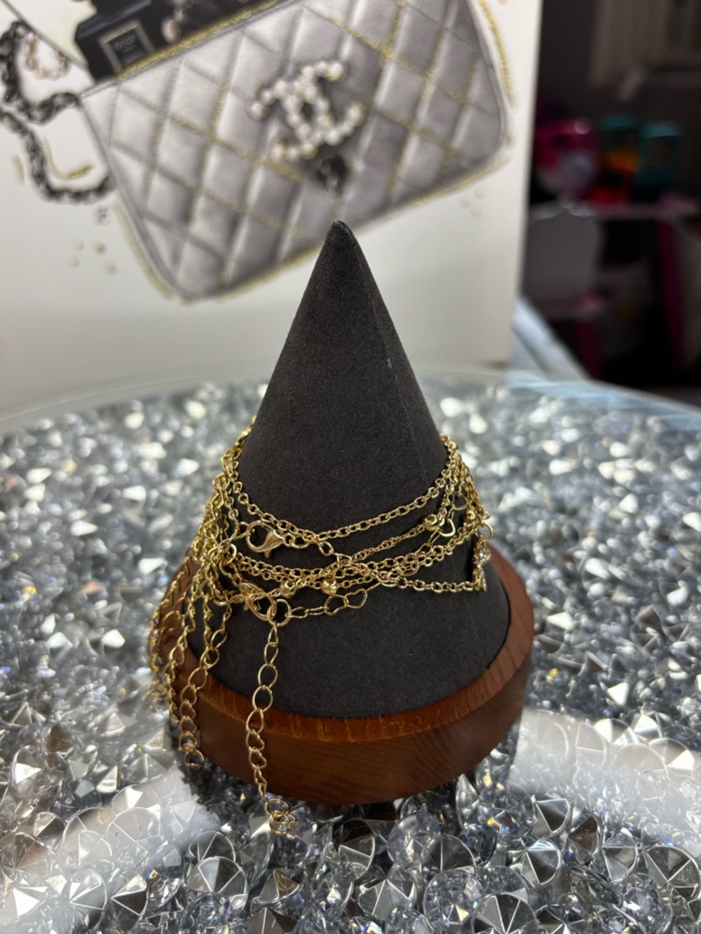 Gold tone stackable bracelets - Picture 7 of 8